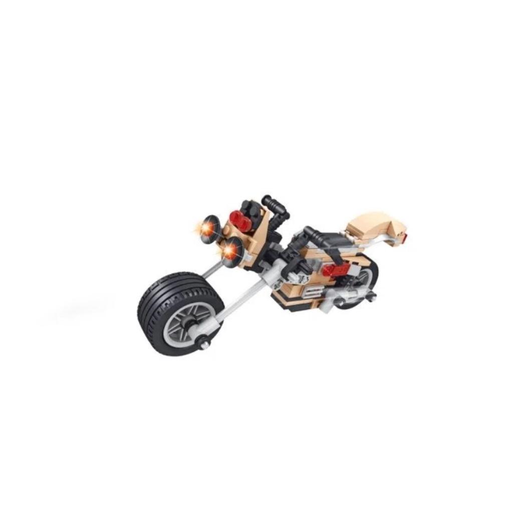 Moto Brinquedo De Montar Speed Moto 3x1 142 Peças Xalingo - 1195.4