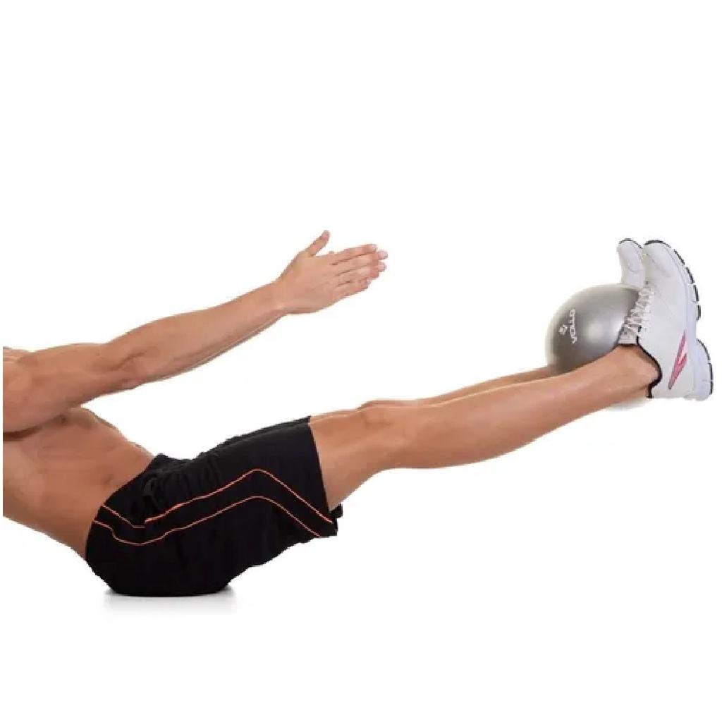 Mini Bola De Exercícios Overball Vollo - Cinza