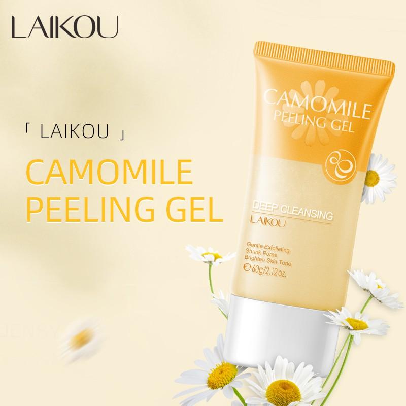 Laikou Camomile Gel Esfoliante Facial Descamação Remove Pele Morta 60g