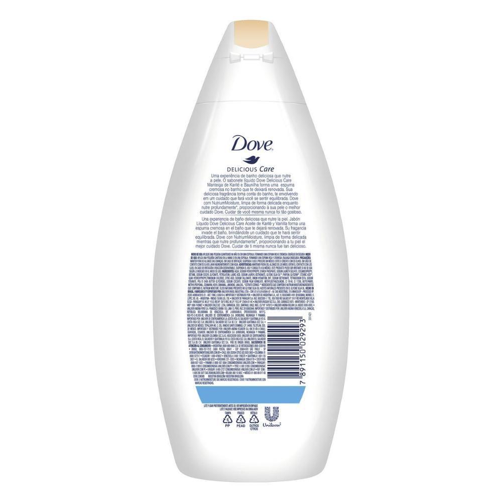 Sabonete Líquido Dove Delicious Care Karité E Baunilha 250ml