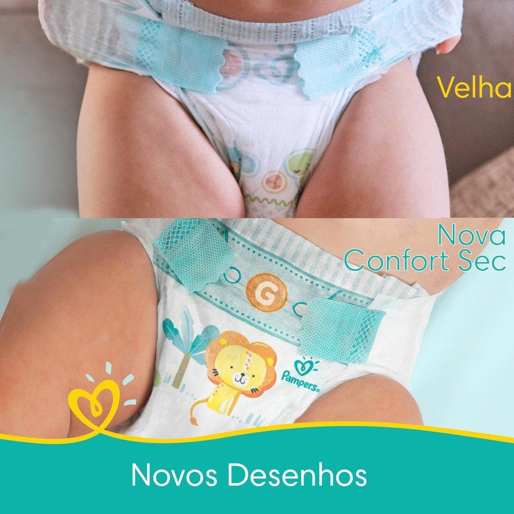 Kit Fralda Pampers Confort Sec Tamanho Xg Com 102 Unidades