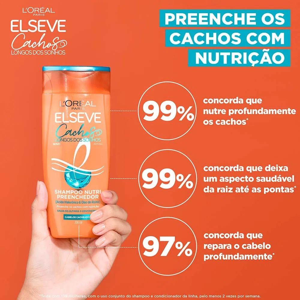 Shampoo Cachos Longo Dos Sonhos Elseve Loréal Paris 200ml