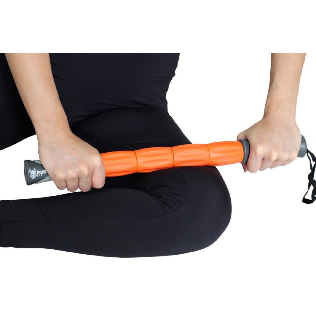 Kit Rolo De Liberação Miofascial Texturizado + Bastão De Massagem - Odin Fit