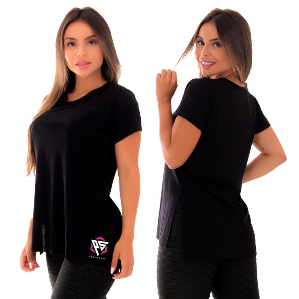 Kit 2 Blusas Ps Academia Tapa Bumbum Fitness