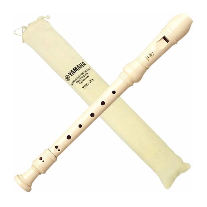 Flauta Doce Germânica Yamaha Yrs-23g Com Capa
