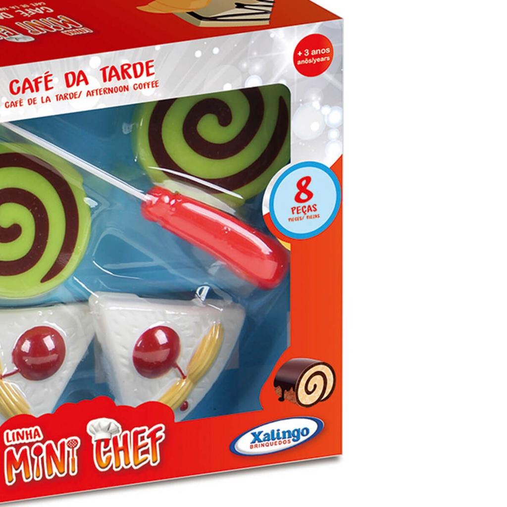 Brinquedo Mini Chef 8 Peças Café Da Tarde Xalingo - 2783.2