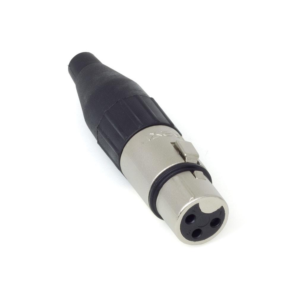 Conector Xlr Fêmea Santo Angelo SA2X Niquelado