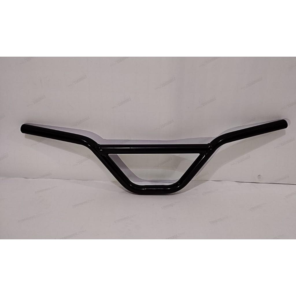 Guidão Bmx (baixo) Nº 01 (65com. 15alt. 27 De Barra) Pra Bike Ficar Estilosa Na Cor Preto E Cromado