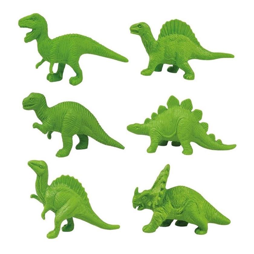 Cabeça Com Miniaturas De Dinossauros Cotiplás
