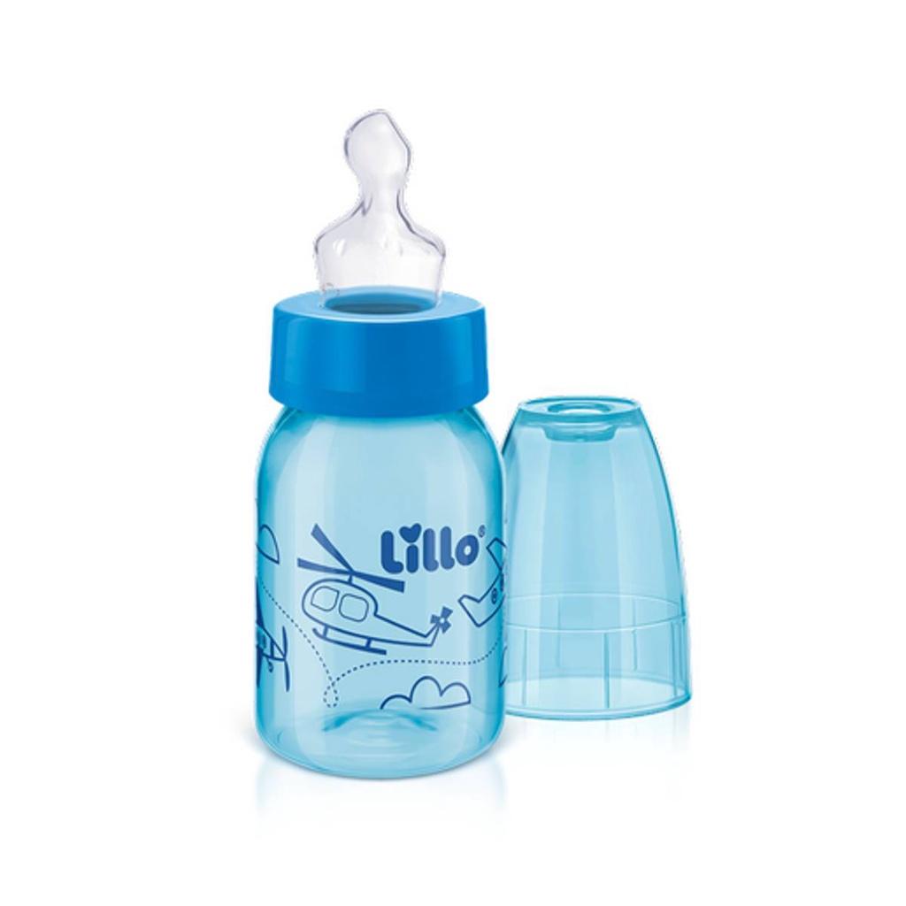 Kit 3 Mamadeiras Evolução Divertida 50/120/240ml Azul- Lillo