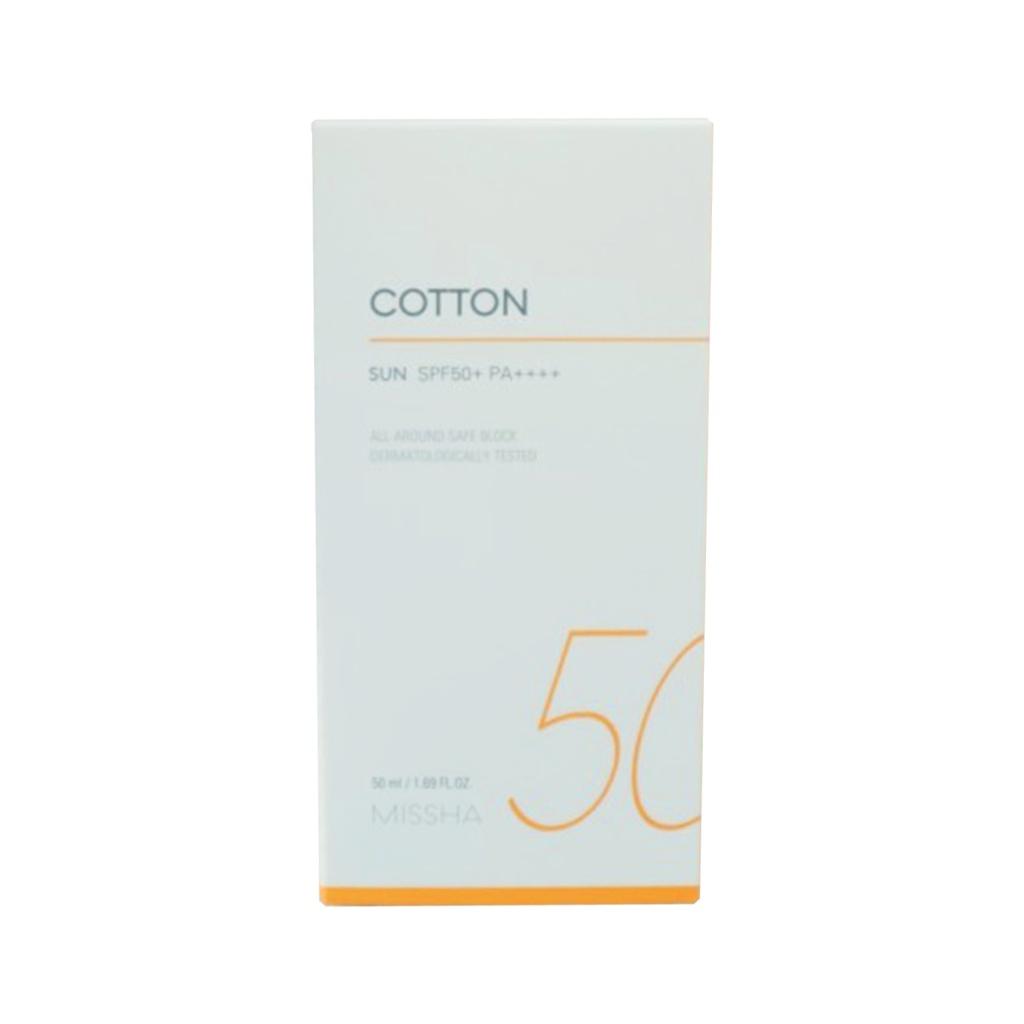 Missha All Around Safe Block Cotton Sun Cream Sun Screen Sun Block Spf50+ Pa+++ 50g