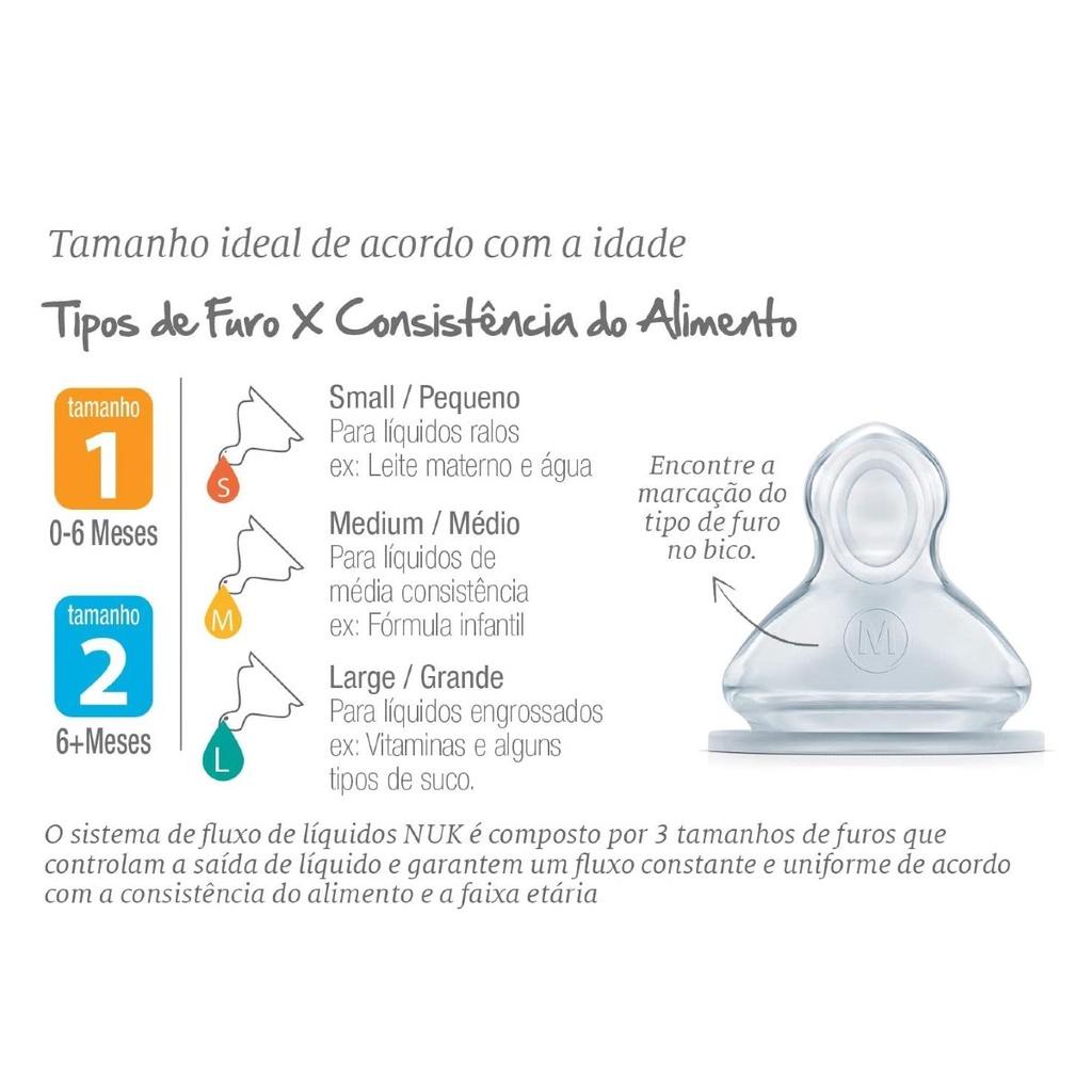 Bico De Silicone Advanced Nuk Líquidos Médios - First Choice