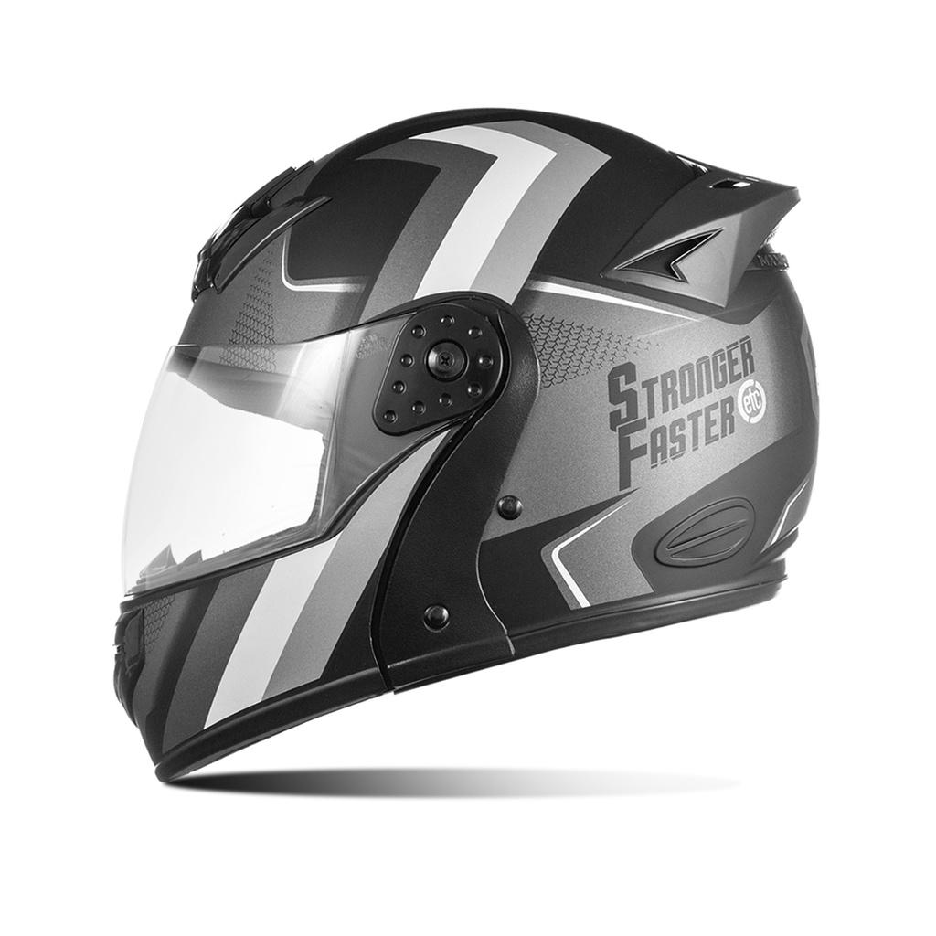 Capacete Escamoteável Etceter Mixs Gladiator Stronger Faster