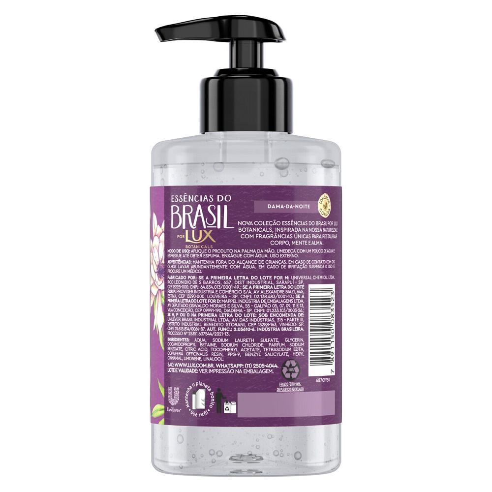 Sabonete Líquido Para As Mãos Lux Essências Do Brasil Dama Da Noite 300ml
