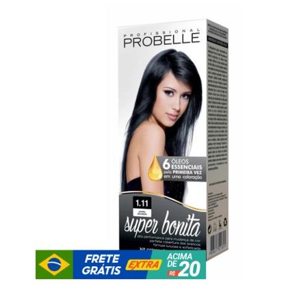 Coloração Super Bonita 50g 1.11 - Preto Azulado Probelle