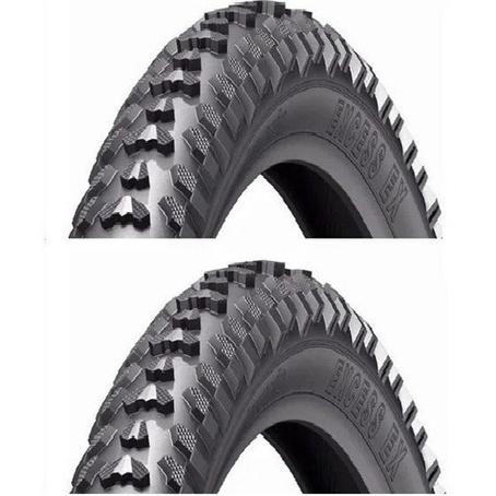 Par Pneus Levorin Excess Aro 24 X 1.95 Mtb + 2 Câmaras De Ar