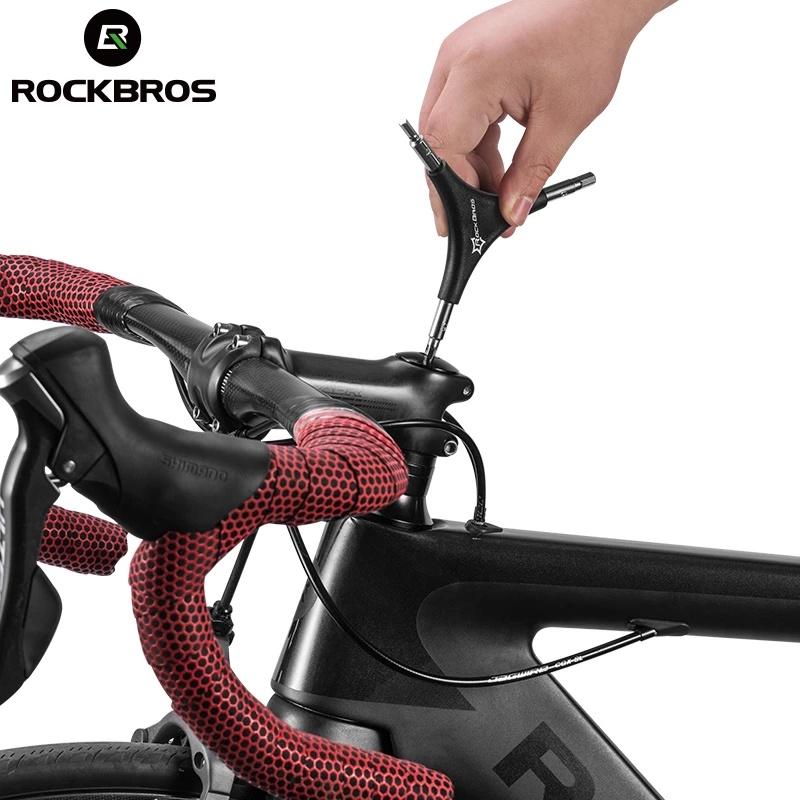 Rockbros Ferramentas Da Bicicleta Falou Chave Multifuncional Triângulo Spanner 4MM 5MM 6MM 3 Em 1 Mão Portátil De Reparação De Acessórios