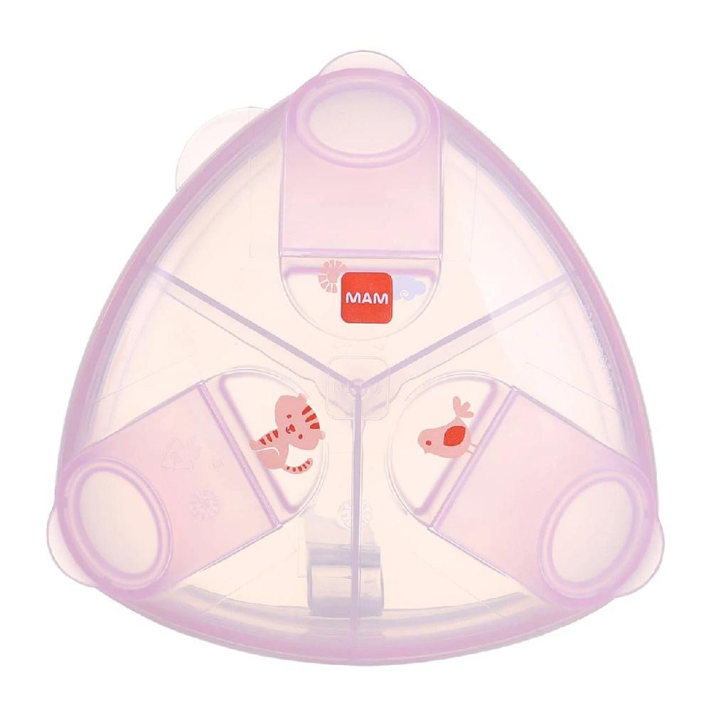 Porta Leite Em Pó Bebê Milk Powder Box Triangular Rosa 120gr- Mam