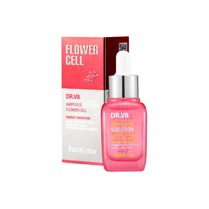 Farmstay Dr. V8 Ampoule Solution 30ml 6 Types (collagen/multi Vitamin/black Snail/flower Cell/hyaluronic Acid/caviar)