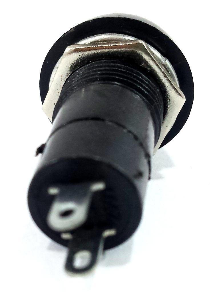 Botão Tic Tac Preto E Vermelho On Off 2T Com Trava 10 Unidades On/off Liga Desliga Interruptor
