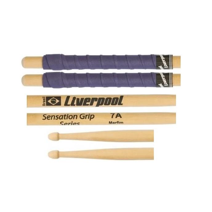 Par De Baquetas Com Grip 7a Liverpool Sensation Grip Series Bateria Eva 7AM