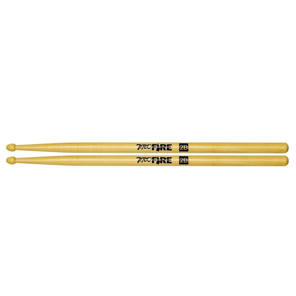 Par Baquetas Bateria 2B PRO Fire Pta Madeira Natural Clássica Balanceada