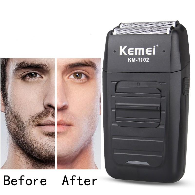 Kemei Km-1102 Barbeador Elétrico/Máquina De Acabamento Com Lâmina Twin/Forte