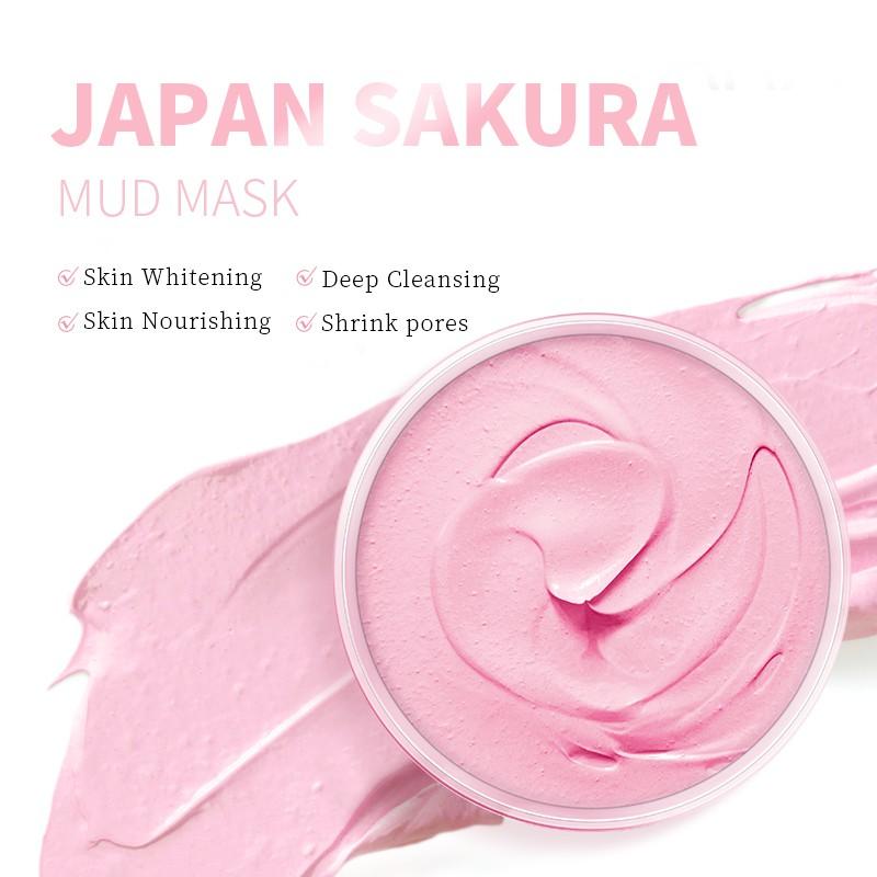 Laikou Máscara Verde De Chá Sakura De Argila Limpeza Dos Poros Cravos