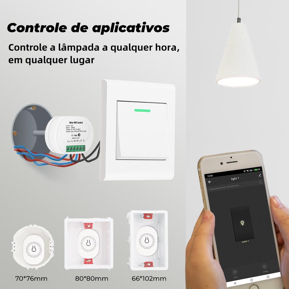 Smatrul 16A Tuya Wifi Rf433 Inteligente Sem Fio Interruptor De Luz Mini 2-way Módulo On Off Temporizador Disjuntor Para Google Casa Alexa Mall Genie