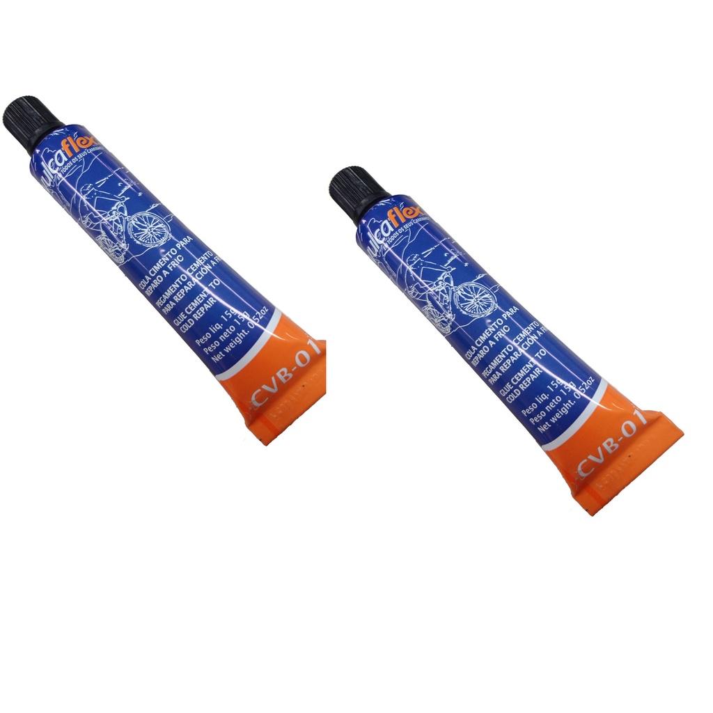 Cola Vulcaflex Remendo Pneu Bike 02 Unidades