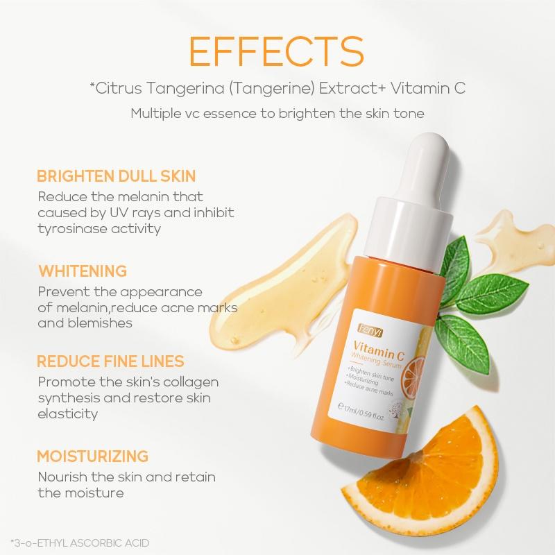 Fenyi Vitaminação De Vitamina C/creme Brilhante/sérum Desbota/cuidados Com A Pele 2pçs