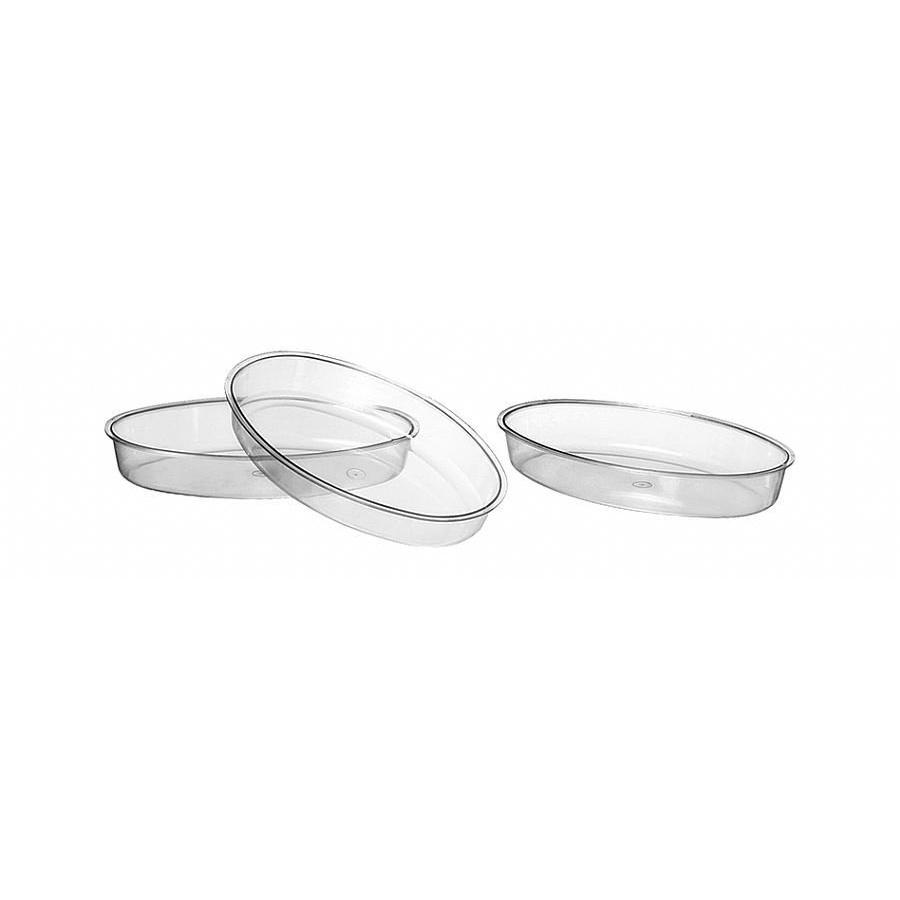 Travessa Acrílica Oval 20x29 Cm Petisqueira Saladeira