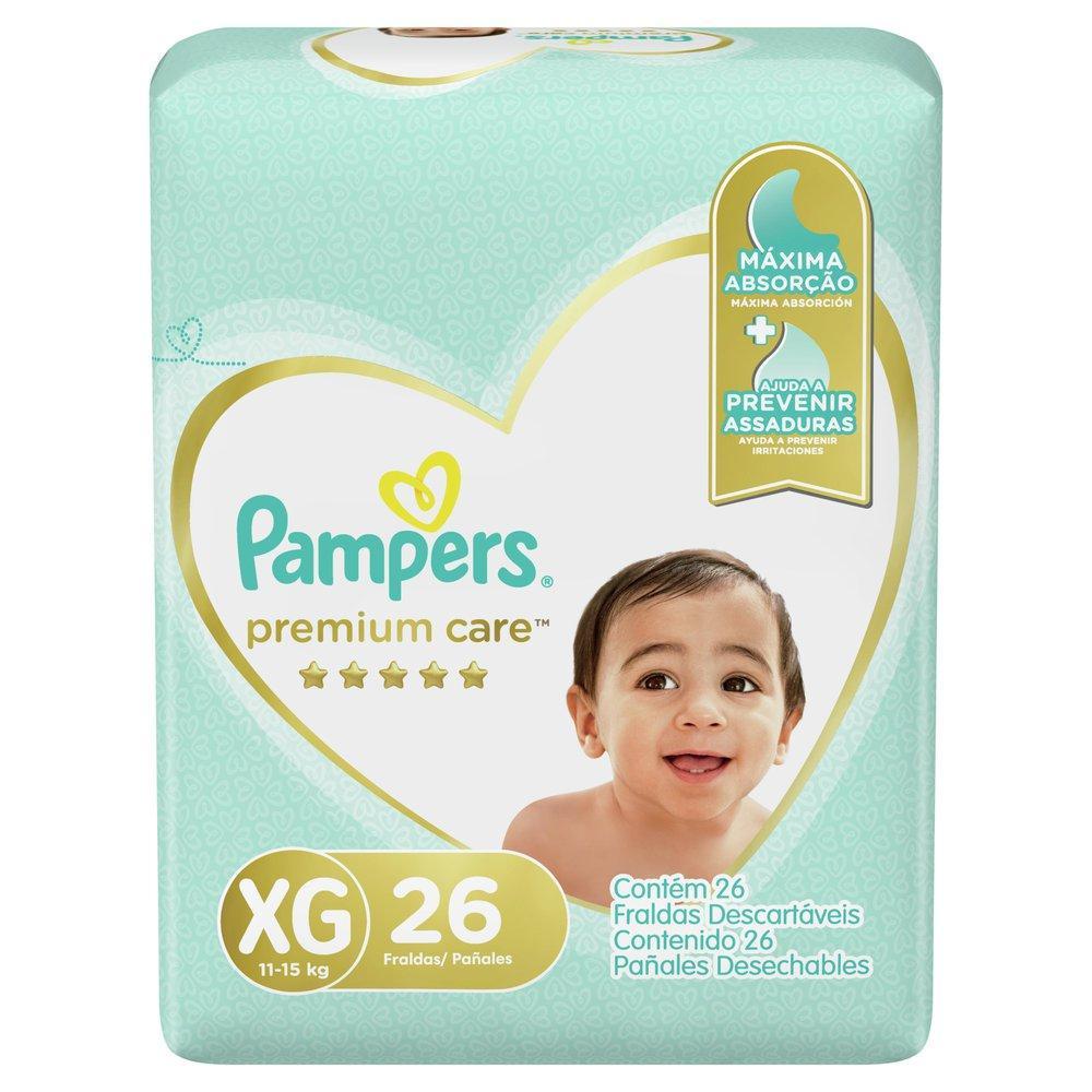Kit Fralda Pampers Premium Care Mega Tamanho Xg 104 Unidades
