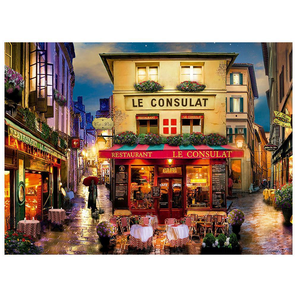 Puzzle 500 Peças Café Em Paris