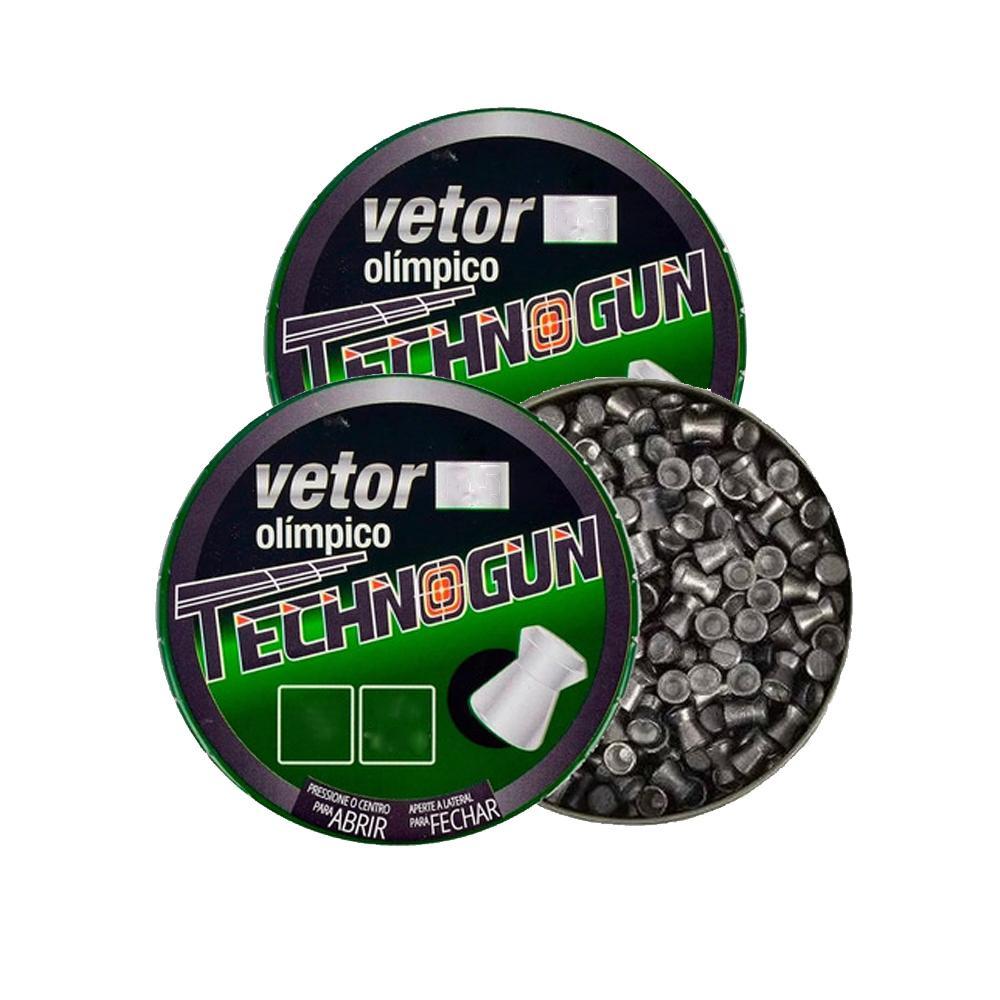 2 Latas De Chumbinho Vetor 4.5mm 500 Unidades - Technogun