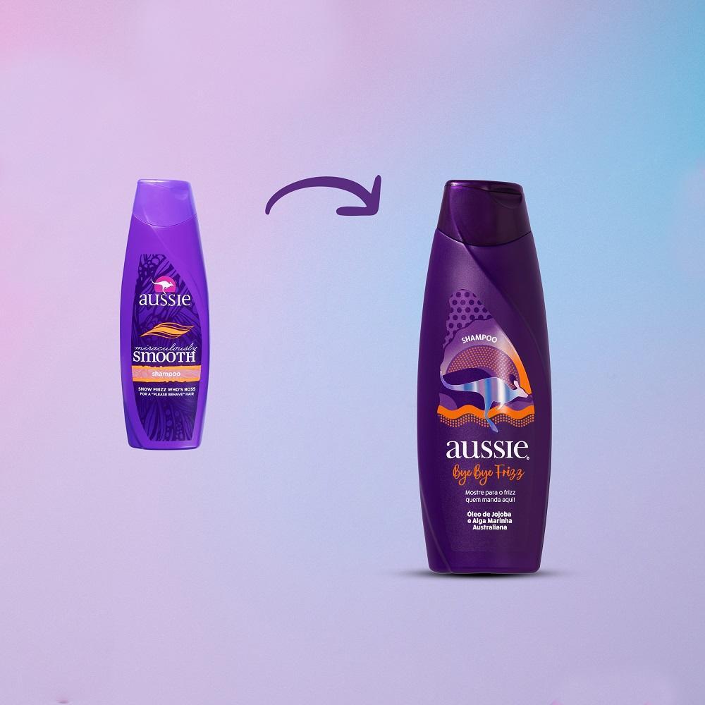 Shampoo Aussie Bye Frizz Maciez E Brilho 360ml