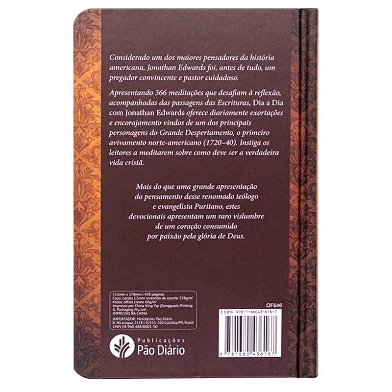 Devocional Dia A Dia Com Jonathan Edwards Capa Dura