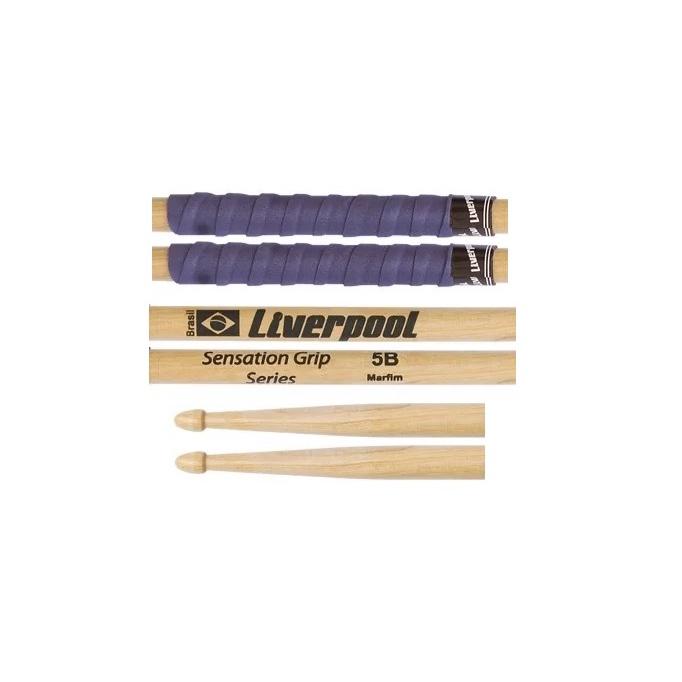 Par De Baquetas Com Grip 5b Liverpool Sensation Grip Series Bateria Eva 5BM