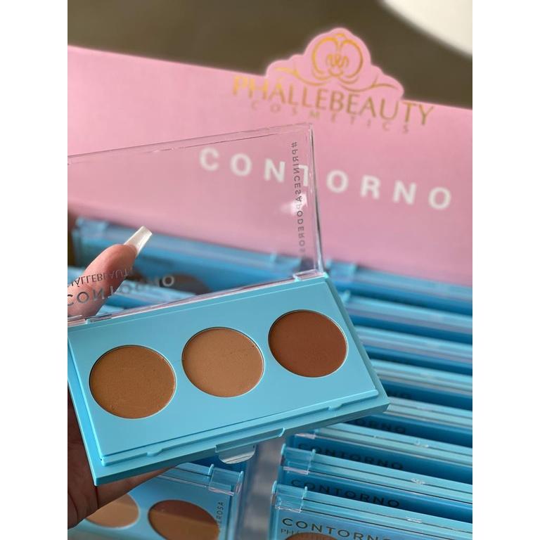 Paleta De Contorno 3 Cores Phállebeauty Ph03201a1