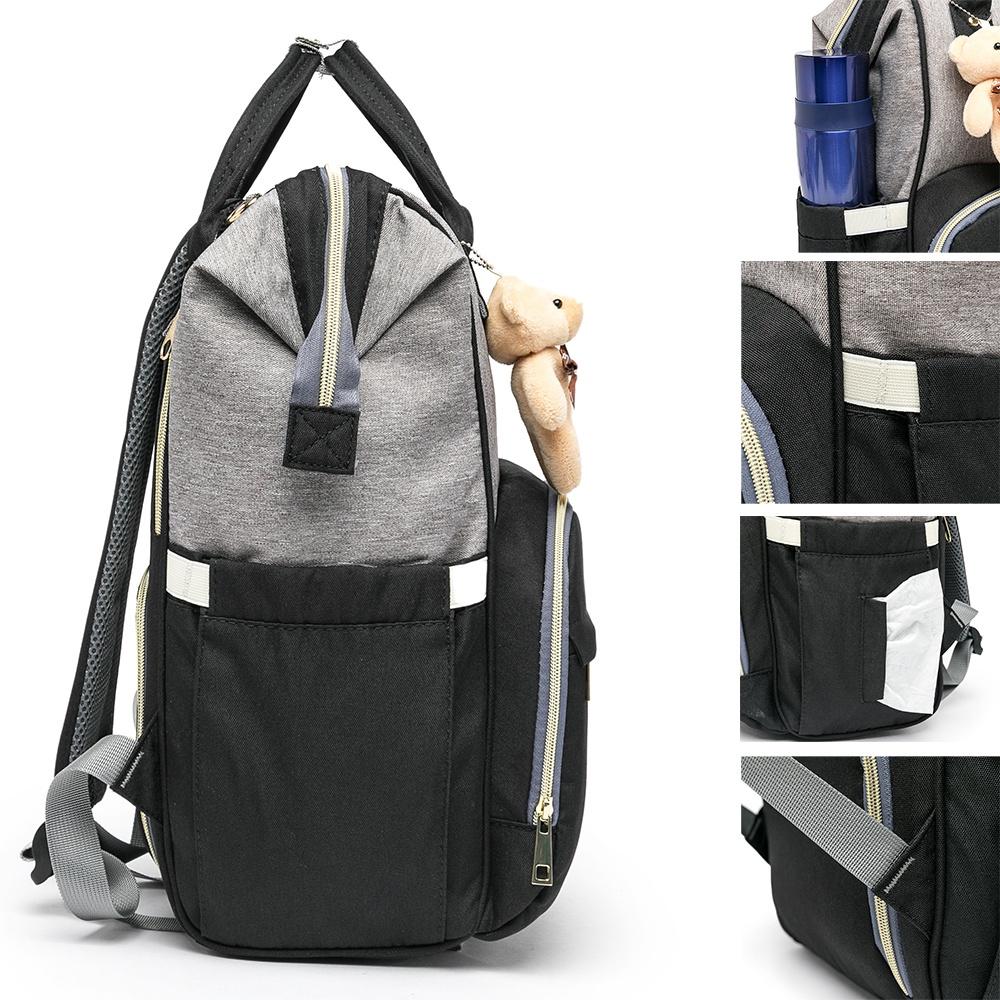 Bolsa Maternidade Mochila Térmica Gancho Carrinho Bebês Madami