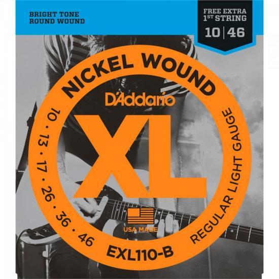 Encordoamento Daddarío Para Guitarra.010 Exl110-b