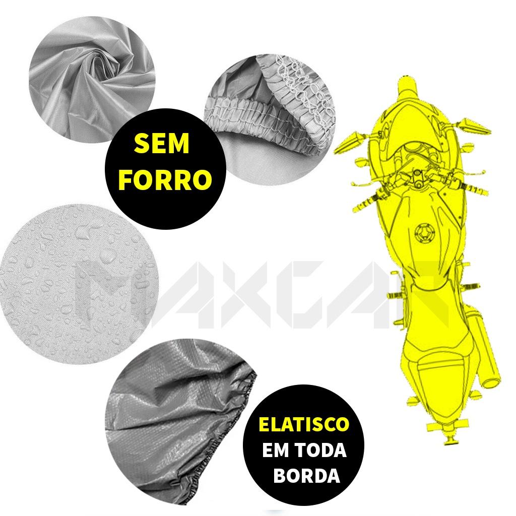 Capa Para Moto Protege Raios Uv Sol Chuva E Poeira 100 Impermeavel