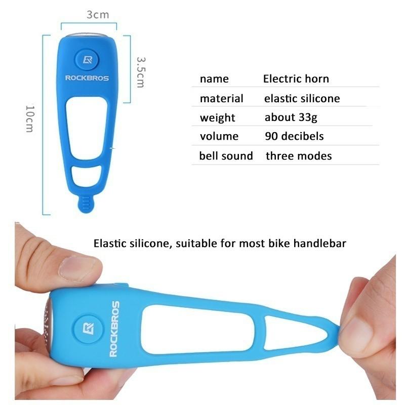 Rockbros Buzina De Bicicleta Elétrica/anel De Sino/eletrônico Para Ciclismo/90 Decibel