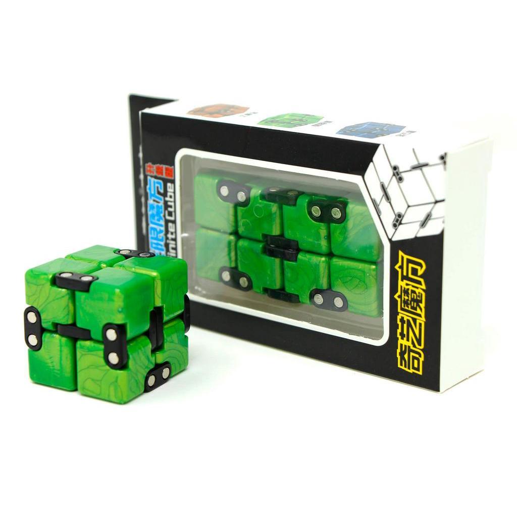 Infinity Cube Qiyi Verde Fidget Articulado Antiestresse