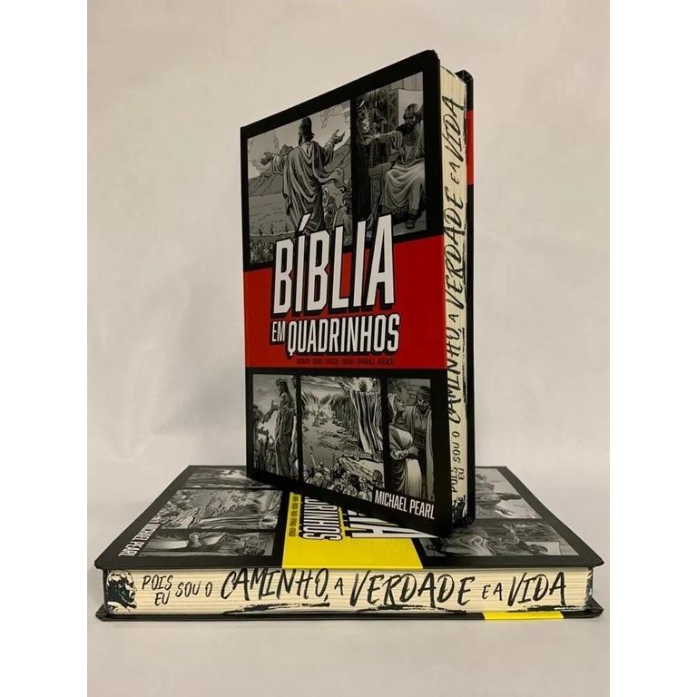 Bíblia Ação Em Quadrinhos Capa Dura Vermelha