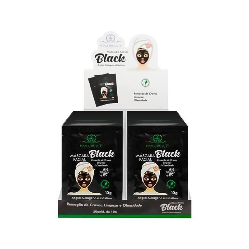 Máscara Facial Black Sachê 10g Phállebeauty Ph019