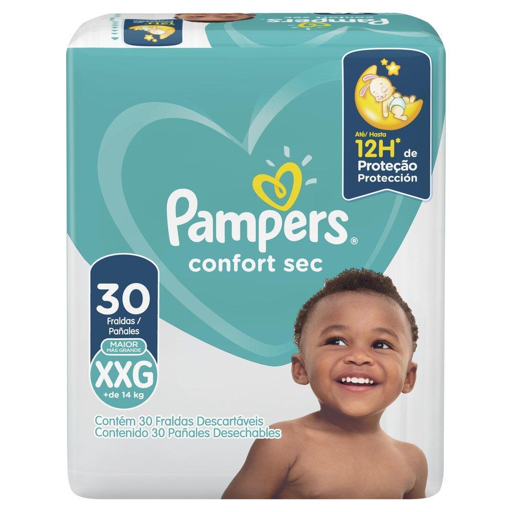 Fralda Pampers Confort Sec Mega Xxg Com 30 Un