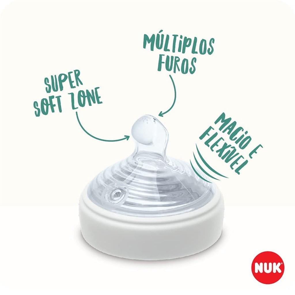 Mamadeira Anticólica Essence Smart Flow 270ml Nuk - Branca