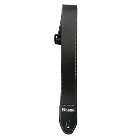 Correia Alça Talabarte Strap Basso Preta Sf-10 5cm Violão Baixo Guitarra Viola + Roldanas + 2 Palhetas
