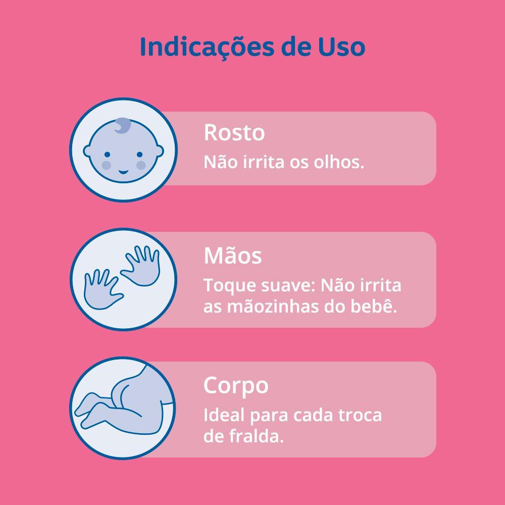 Lenços Umedecidos Johnson S Baby Extra Cuidado Com 96 Unidades